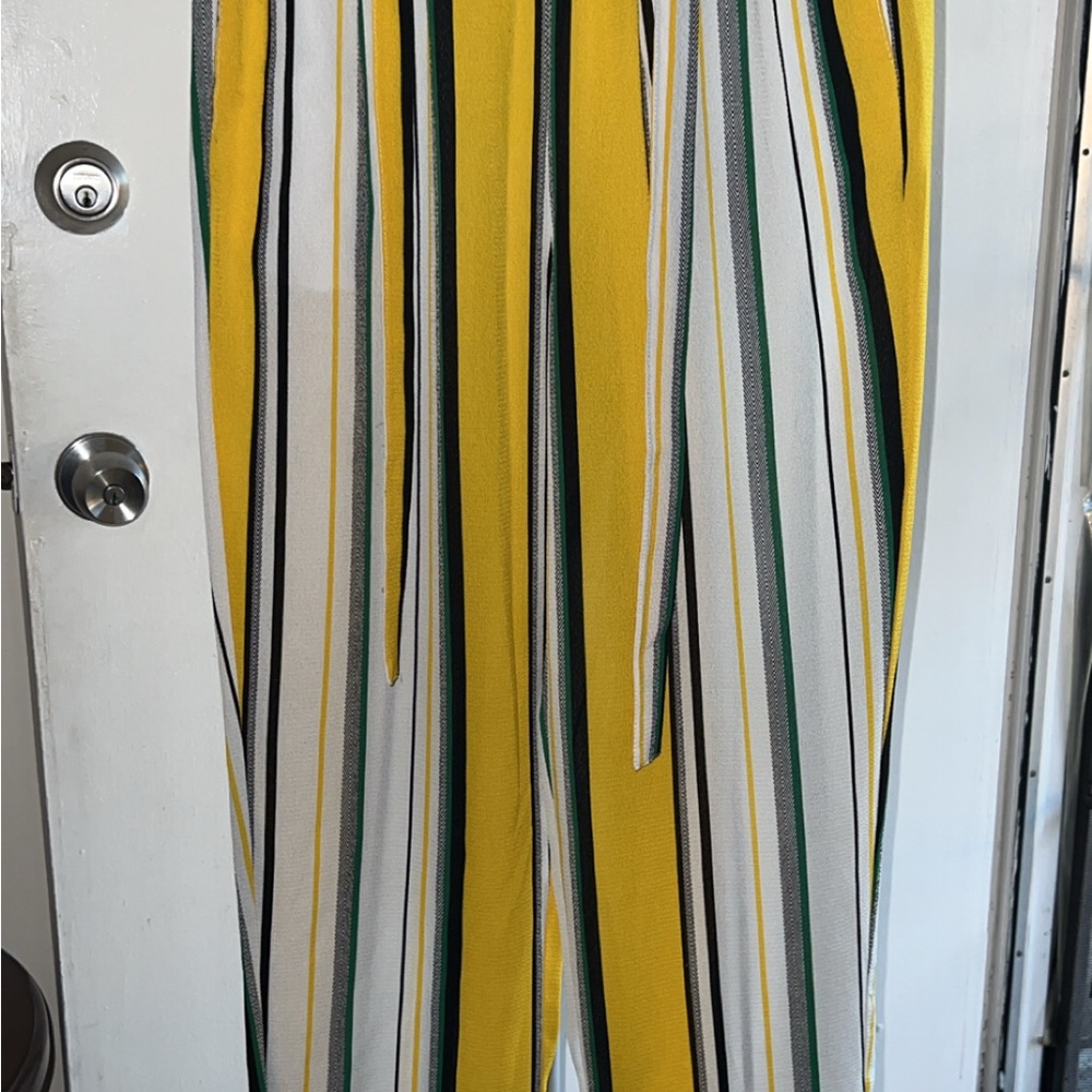 Yellow Striped Pants